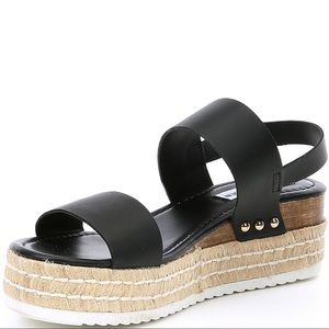 Steve Madden Catia Espadrille Black Sandal